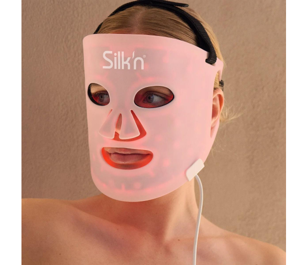 SILK'N Maska LED na twarz 100 - Różowa - 1417763 - zdjęcie 2